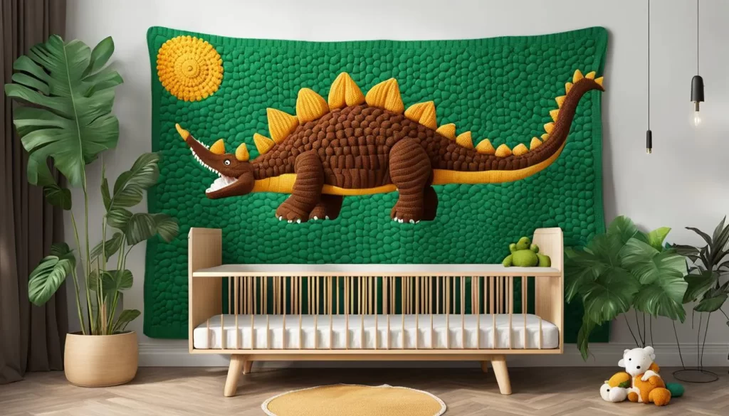 Dino-Scale Baby Blanket