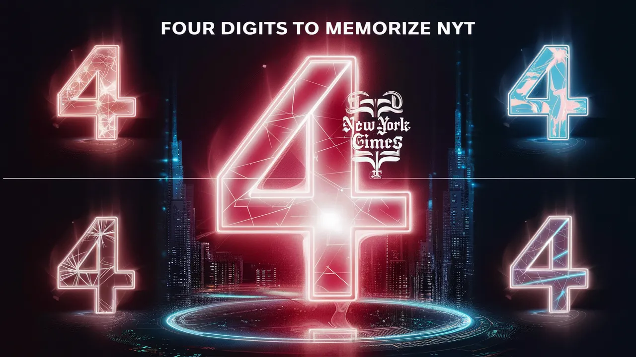 Four Digits to Memorize NYT: Unlocking Your Memory Potential
