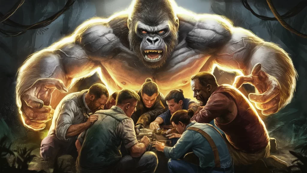 50 Humans Beat 5 Gorillas